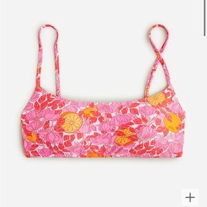 NWT JCrew tangerine dreams bikini top bathingsuit